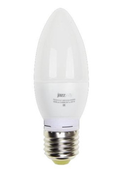 Лампа светодиодная PLED-ECO 5Вт C37 свеча 4000К нейтр. бел. E27 400лм 230В JazzWay 2855329A