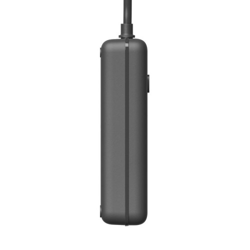Удлинитель с сетевым фильтром 3х5м 10А 4USB + 2USBC 2500Вт ПВС 3х1 прямоуг. черн. КОСМОС FKsmPR-5m-3g(B)USB