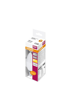 Лампа светодиодная LED Star Classic B 60 6.5W/827 6.5Вт свеча матовая 3000К тепл. бел. E14 550лм 220-240В пластик. OSRAM 4058075134171