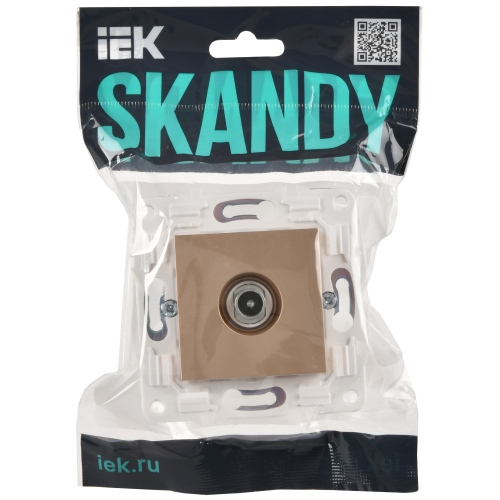 SKANDY Розетка TV проходная SK-A17Sa песочный IEK SKANDY Розетка TV проходная SK-A17Sa песочный IEK