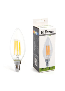 Лампа светодиодная Feron LB-717 Свеча E14 15W 230V 4000K