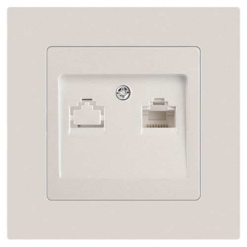 Розетка компьютерная 1-м СП Accent 6-303-06 RJ45 IP20 перламутр. Intro Б0063636 Розетка компьютерная 1-м СП Accent 6-303-06 RJ45 IP20 перламутр. Intro Б0063636