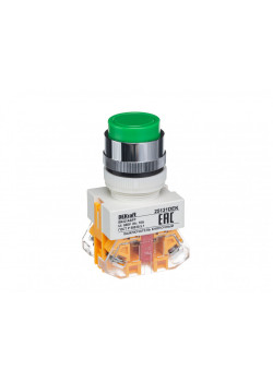 Выкл. кноп. с фикс. ABFP D22 зел. 220В ВK-22