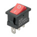 Выключатель клавишный KCD1-102 250В AC/DC, 1P, 6А, (3с), ON-ON, черный корпус, красная клавиша, Mini TDM Выключатель клавишный KCD1-102 250В AC/DC, 1P, 6А, (3с), ON-ON, черный корпус, красная клавиша, Mini TDM