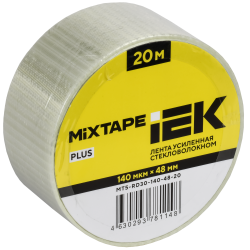 MIXTAPE PLUS Лента усиленная стекловолокном 140мкм 48ммх20м IEK