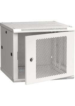 ITK Шкаф LINEA W 9U 600х600мм дверь перфорированная серый RAL7035