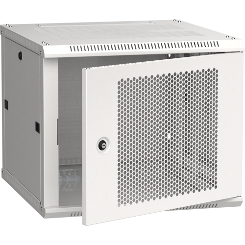 ITK Шкаф LINEA W 9U 600х600мм дверь перфорированная серый RAL7035