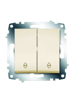 Переключатель 2-кл. 1мод. СП Cosmo 10А IP20 (сх. 6) механизм крем. ABB 619-010300-211