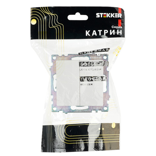 Выключатель 2-клавишный (механизм), STEKKER GLS10-7104-01, 250V, 10А, серия Катрин, белый Выключатель 2-клавишный (механизм), STEKKER GLS10-7104-01, 250V, 10А, серия Катрин, белый