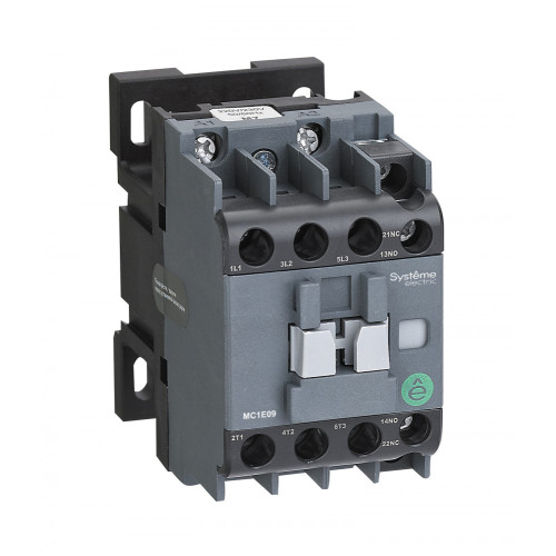 КОНТАКТОР MC1E 3P 9A НО+НЗ 380V/400V 50/60ГЦ (LC1E0910Q5)