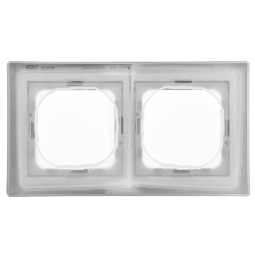 FLITE Рамка 2-местная IP55 Рпро-2-55-ФлА алюминий IEK FLITE Рамка 2-местная IP55 Рпро-2-55-ФлА алюминий IEK
