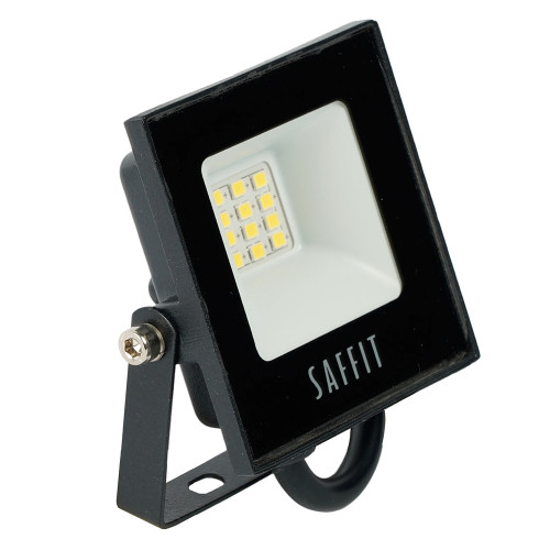 Светодиодный прожектор SAFFIT SFL90-10 IP65 10W 6400K черный Светодиодный прожектор SAFFIT SFL90-10 IP65 10W 6400K черный