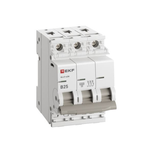 Авт. выкл. ВА 47-63N 3P 25А (В) 4,5kA PROXIMA EKF