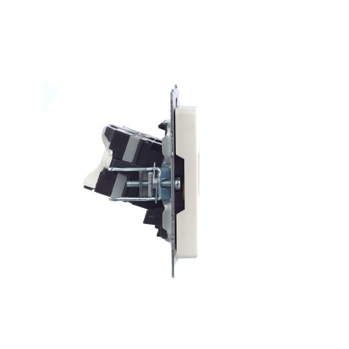 BRITE Розетка компьютерная двойная кат.5E RJ45 РК10-2-БрЖ жемчуг IEK