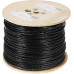 Кабель сетевой Buro BU-COP-050-FTP-OUTDOOR FTP 4 пары cat.5E solid 0.50мм Cu 305м черный outdoor стальной трос