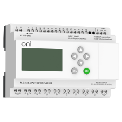 ПЛК 430 Модуль ЦПУ 16 DI 10 RO 220В AC с Ethernet портом с экраном ONI