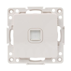 Стокгольм Механизм Розетки RJ-45 1-местной белый EKF