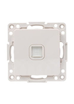 Стокгольм Механизм Розетки RJ-45 1-местной белый EKF
