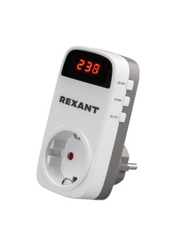 Реле напряжения «вилка-розетка» с дисплеем 16А Rexant 10-6040