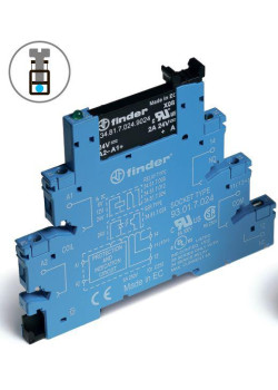 Реле модульное интерфейсное 2А 240В AC 24В DC IP20 винт. клеммы FINDER 388170248240
