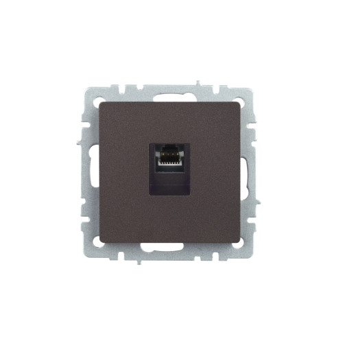 BRITE Розетка компьютерная RJ45 кат.5E РК10-БрТБ темная бронза IEK