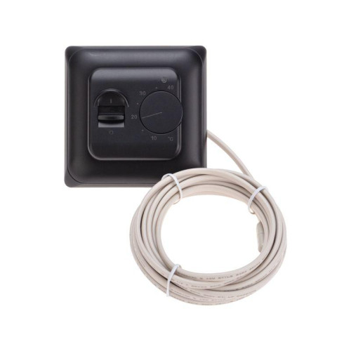 Терморегулятор механический R70XT с датчиком температуры пола и LED-индикатором 16А/5Вт черн. Rexant 51-0594 Терморегулятор механический R70XT с датчиком температуры пола и LED-индикатором 16А/5Вт черн. Rexant 51-0594