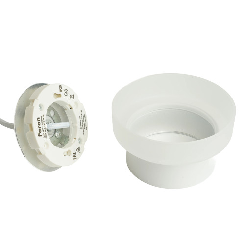 Светильник потолочный Feron Barrel HL4608 OPAL levitation 12W, 230V, GX53, белый, на подвесе 1,7 м