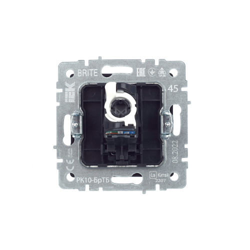 BRITE Розетка компьютерная RJ45 кат.5E РК10-БрТБ темная бронза IEK