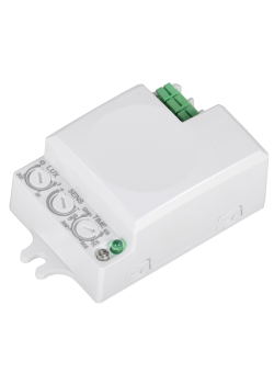 Датчик движения ДД-МВ401 500Вт 360град 8м IP20 белый IEK