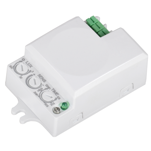 Датчик движения ДД-МВ401 500Вт 360град 8м IP20 белый IEK