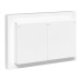 Механизм роз. двойной, 16А, IP44, с.з., с.ш., с рамкой, с крышками, бел. Эпика EKF Механизм роз. двойной, 16А, IP44, с.з., с.ш., с рамкой, с крышками, бел. Эпика EKF