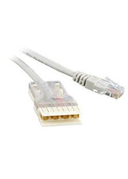 Патч-корд кат.5E 110-RJ45 4 пары PC-110-RJ45-4P-C5e-2M-LSZH-GY LSZH 2м сер. Hyperline 229904