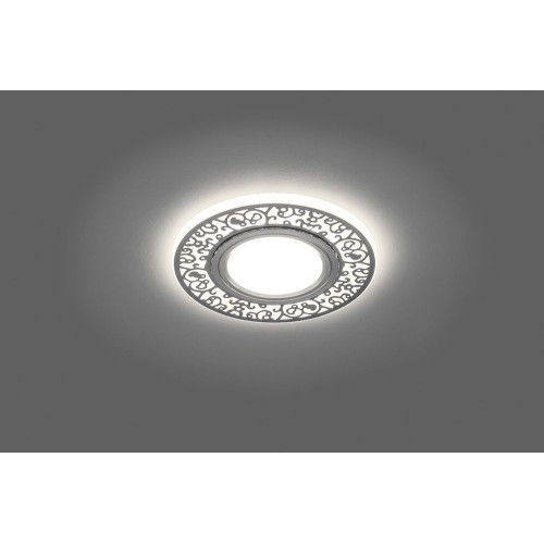Светильник встраиваемый с белой LED подсветкой Feron CD951 потолочный MR16 G5.3 белый матовый Светильник встраиваемый с белой LED подсветкой Feron CD951 потолочный MR16 G5.3 белый матовый