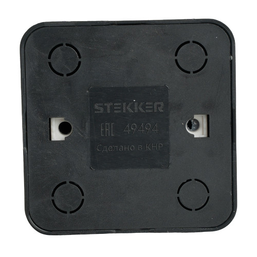Розетка 1-местная с/з открытой установки, STEKKER, 250В, 16А, IP20, серия София, черный матовый, MST16-11-05 Розетка 1-местная с/з открытой установки, STEKKER, 250В, 16А, IP20, серия София, черный матовый, MST16-11-05