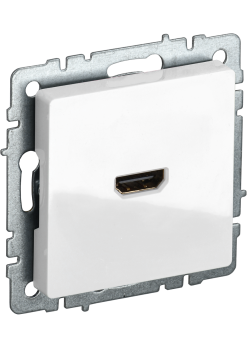 BRITE Розетка HDMI РHDMI-0-БрБ белый IEK