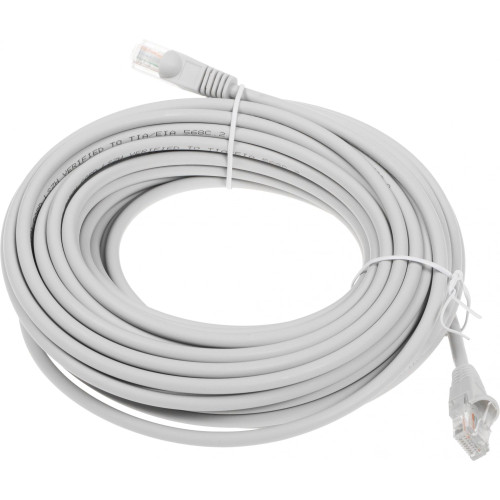 Патч-корд Buro UTP-5E-15M-G-LSZH UTP cat.5E 15м серый RJ-45 (m)-RJ-45 (m)