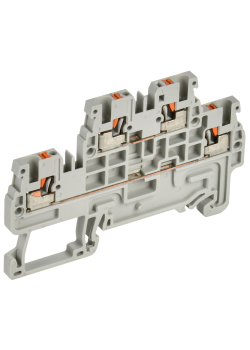ARMAFIX Клемма пружин. Push-in CP-ML 2 ур. 1,5мм2 серая IEK