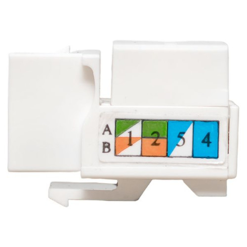 Модуль Keystone TERACOM PRO Cat.5E RJ-45 неэкран. 110 IDC 90 град. белый