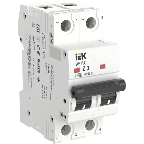 ARMAT Автоматический выключатель M06N-DC 2P Z 3А IEK