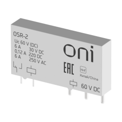 Реле ультратонкое OSR-2 1 перекидной контакт 60В DC ONI