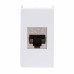 Компьютерная розетка RJ-45, кат. 6, экранированная, 8P8C, ЭУИ Вива(Viva), белая, 1 модуль Компьютерная розетка RJ-45, кат. 6, экранированная, 8P8C, ЭУИ Вива(Viva), белая, 1 модуль