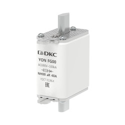 Предохранитель YON ножевого типа FG00 40А 690V характеристика aR