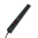 Сетевой фильтр 6-местный с/з STEKKER 3x1мм2, 3 м, 220В, 16А, серия Techno, HM22-61-03, черный Сетевой фильтр 6-местный с/з STEKKER 3x1мм2, 3 м, 220В, 16А, серия Techno, HM22-61-03, черный