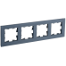 BRITE Рамка 4-местная РУ-4-2-Бр стекло маренго матовый IEK BRITE Рамка 4-местная РУ-4-2-Бр стекло маренго матовый IEK