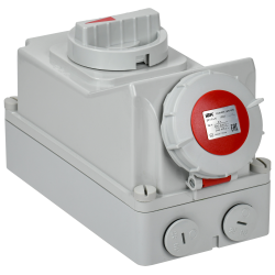 Розетка с механической блокировкой ССИ-815 16А-6ч/380В 3P+PE+N IP67 IEK