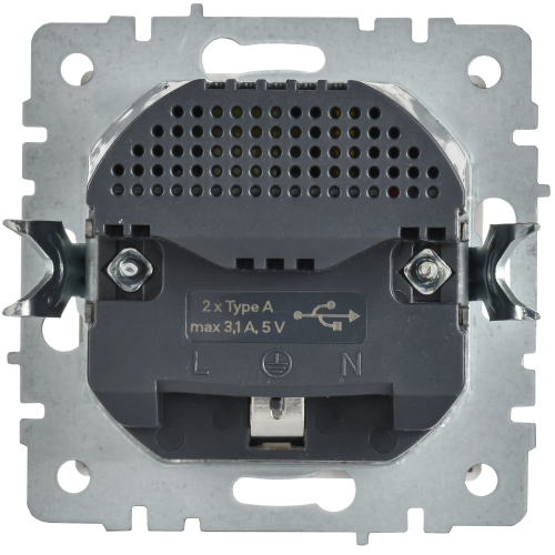 BRITE Розетка 1-местная с заземлением с защитными шторками 16А с USB A+A 5В 3,1А РЮш10-2-БрАБ арктический белый IEK BRITE Розетка 1-местная с заземлением с защитными шторками 16А с USB A+A 5В 3,1А РЮш10-2-БрАБ арктический белый IEK