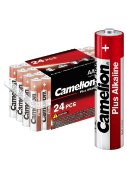 Элемент питания алкалиновый AAA/LR03 1.5В Plus Alkaline LR03-PB24 (уп.24шт) Camelion 7615