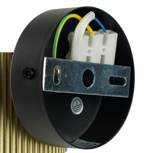 Светильник  настенный Feron HL4580 ARIA 12W, 230V,GX53, золото+черный IP20