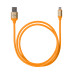 Дата-кабель, ДК 15, USB - Lightning, 1 м, силиконовая оплетка, оранжевый, TDM