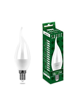 Лампа светодиодная SAFFIT SBC3713 Свеча на ветру E14 13W 230V 6400K